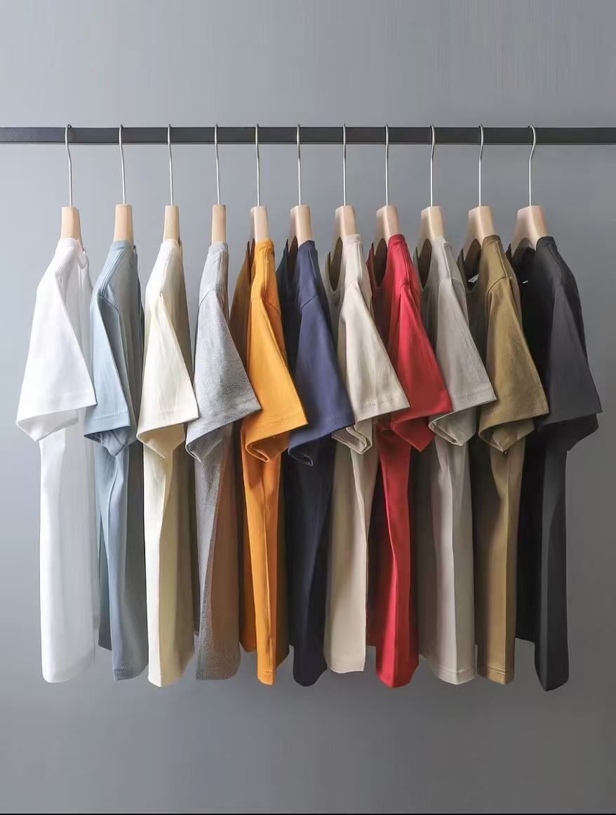 2026夏季新款重磅纯棉短袖T恤男潮牌宽松百搭半袖上衣街头风